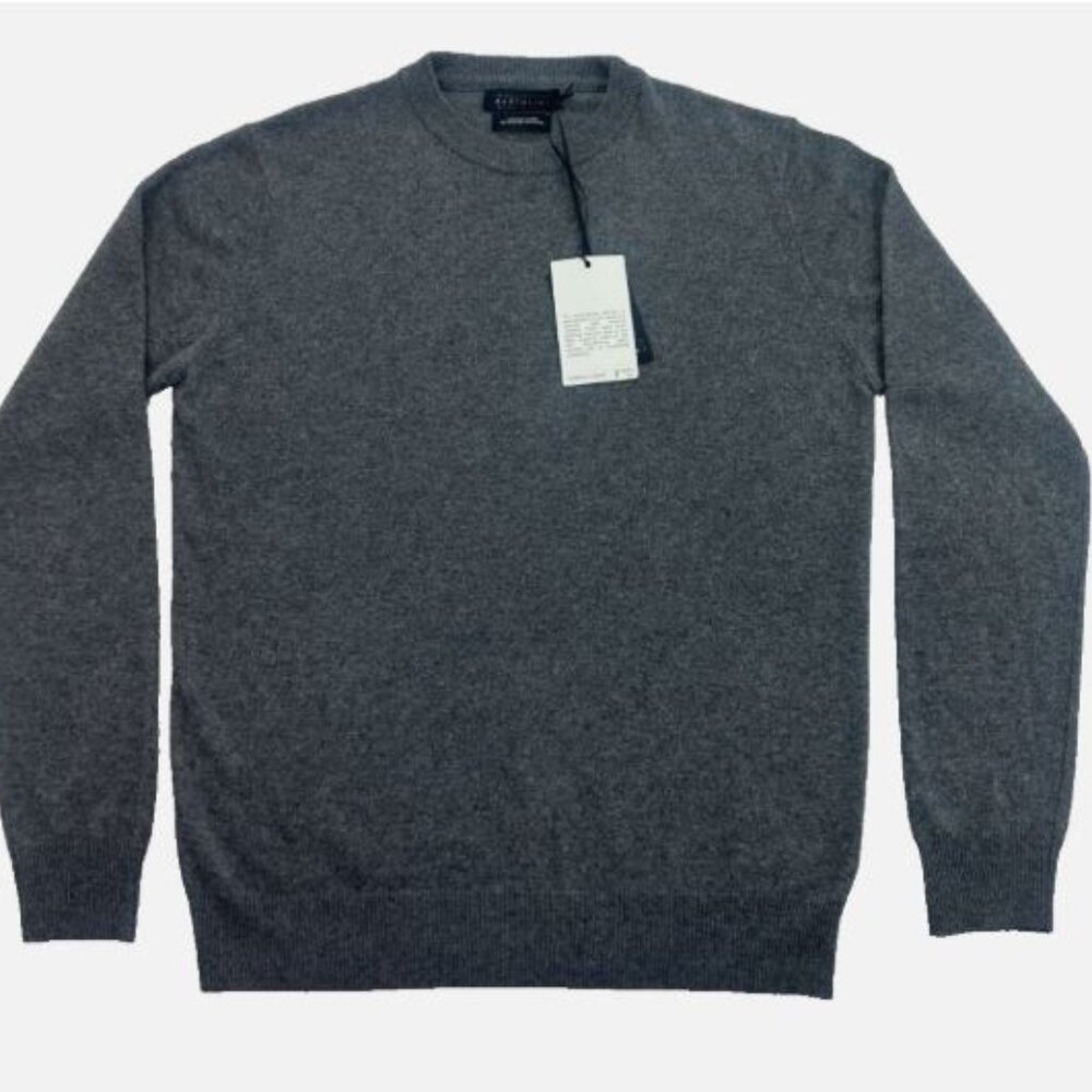 Maglificio Bartolini Made in Italy Cashmere Blend Pullover Sweater Men's M Grey